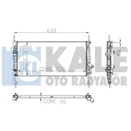 RADYATÖR TRANSİT TURBO V347 AC 1 SIRA ALB SİSTEM