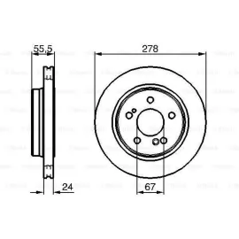 FREN DISKI ARKA MERCEDES W202 W203 S203 W210 S210