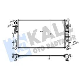 Motor Su Radyatoru 678X398X32 Mercedes Sprinter 06 . Vw Crafter 06