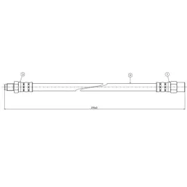 FREN HORTUMU ÖN MERCEDES 190 W201 W124 W126 R129
