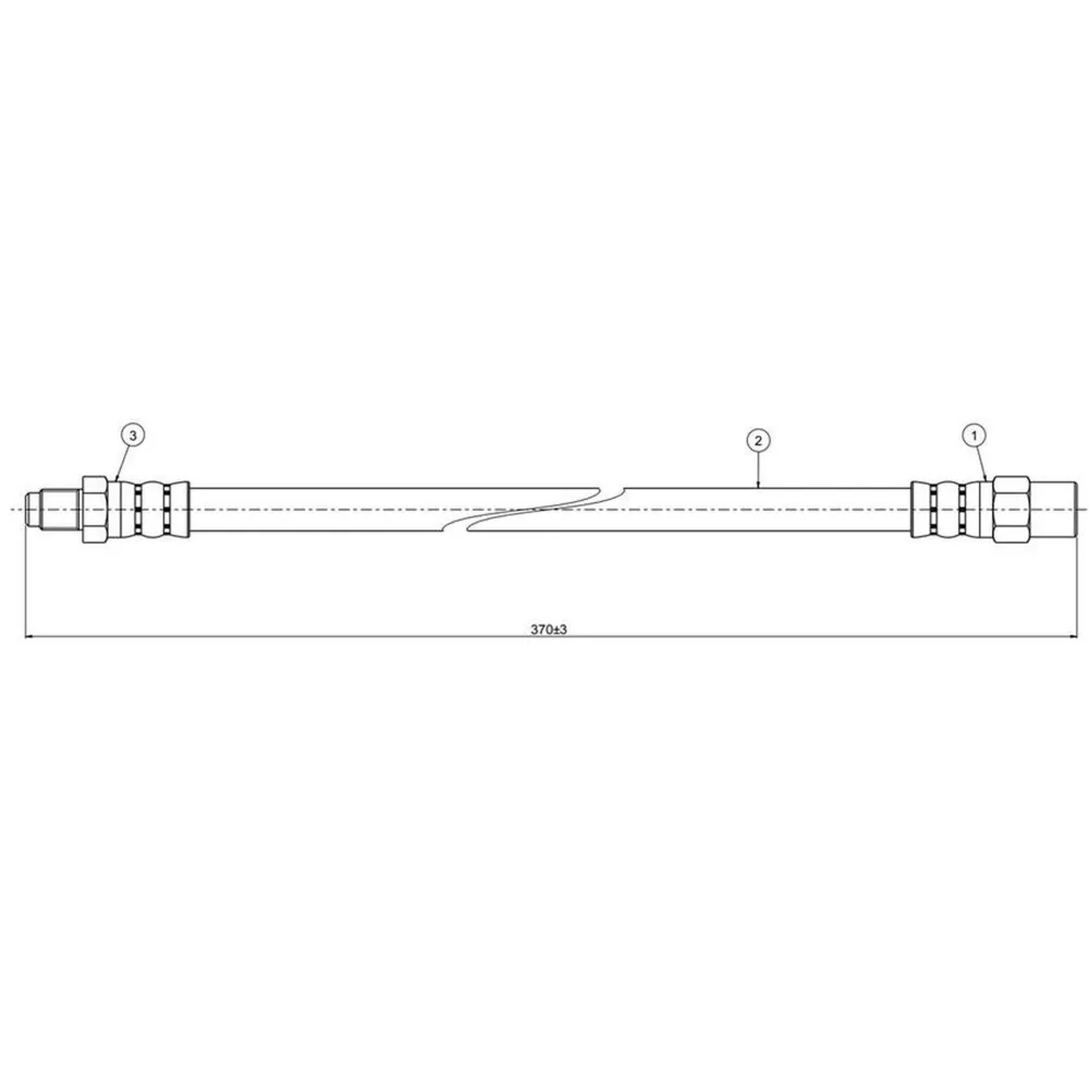 FREN HORTUMU ÖN MERCEDES 190 W201 W124 W126 R129