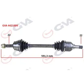 Komple Aks Sol Palio 1.2-1.4-1.6 16V Aks Lale Li 591Mm