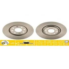 Ön Fren Aynasi Corsa D 1.0-1.2-1.3Cdti-1.4 06 257X22X6Dl Havali