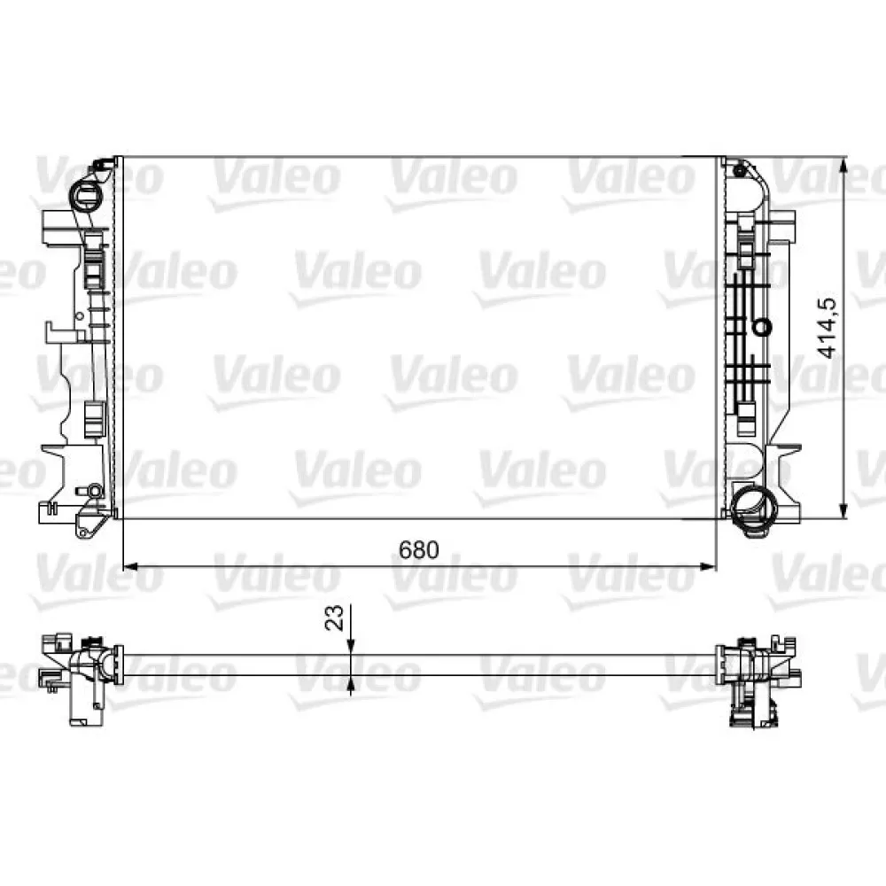 Motor Su Radyatoru 680X416X23 Mercedes Sprinter 06 . Vw Crafter 06