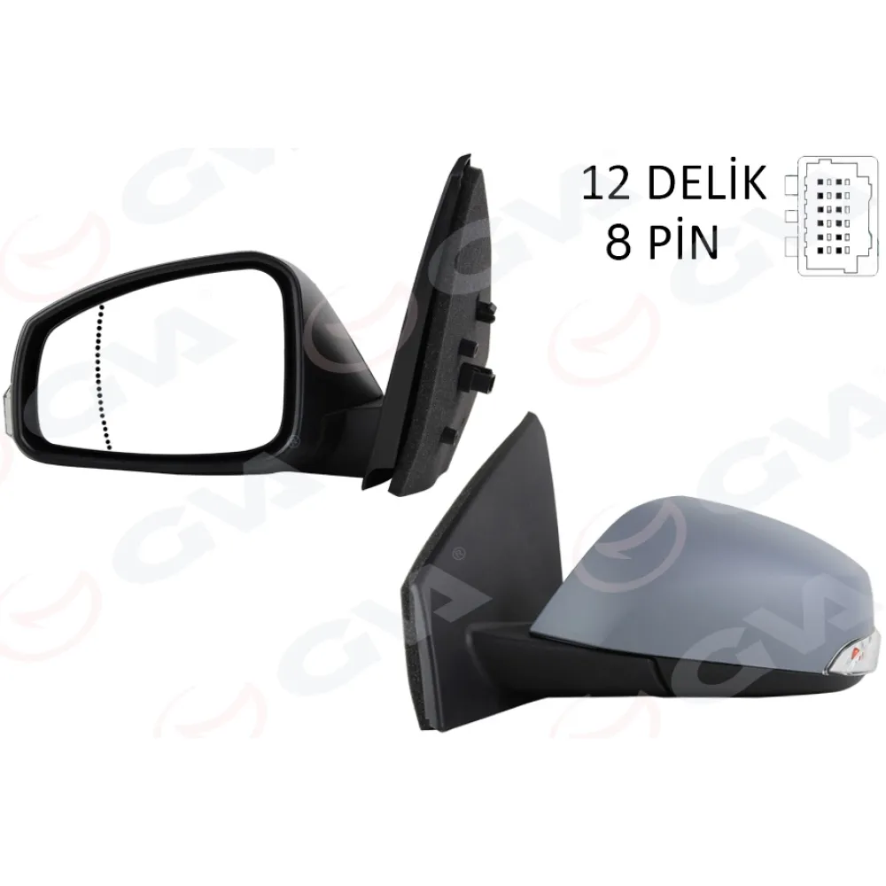 Elektrikli Isitmali Sinyalli Katlanir Astarli Konveks Sağ R Megane Fluence 08-