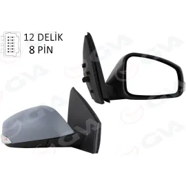 Elektrikli Isitmali Sinyalli Katlanir Sensörlü Astarli Asferik Sol L Megane Fluence 08-