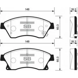 ÖN BALATA 15 INC ASTRA J 1.3 CDTI-1.4-1.4 TURBO-1.6 1.7 CDTİ 2.0CDTİ 10 AVEO 11 CRUZE 11 GDB1843