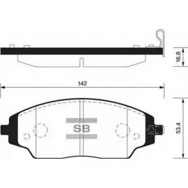 ÖN BALATA CHEVROLET AVEO SEDAN 1.2-1.4-1.6-1.3D 11 AVEO HB 1.2-1.2 LPG-1.4-1.6-1.3 11 14 JANT