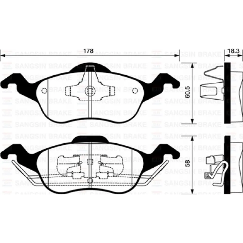 Ön Balata Focus 1.4-1.6-1.8-2.0 98-04 Gdb1358