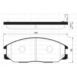 Ön Balata Starex 2.5 Crdi 05 H1 10.06 Ssangyong Rexton 2.7 Xdi 11 Gdb3412-Gdb3257-Gdb3244