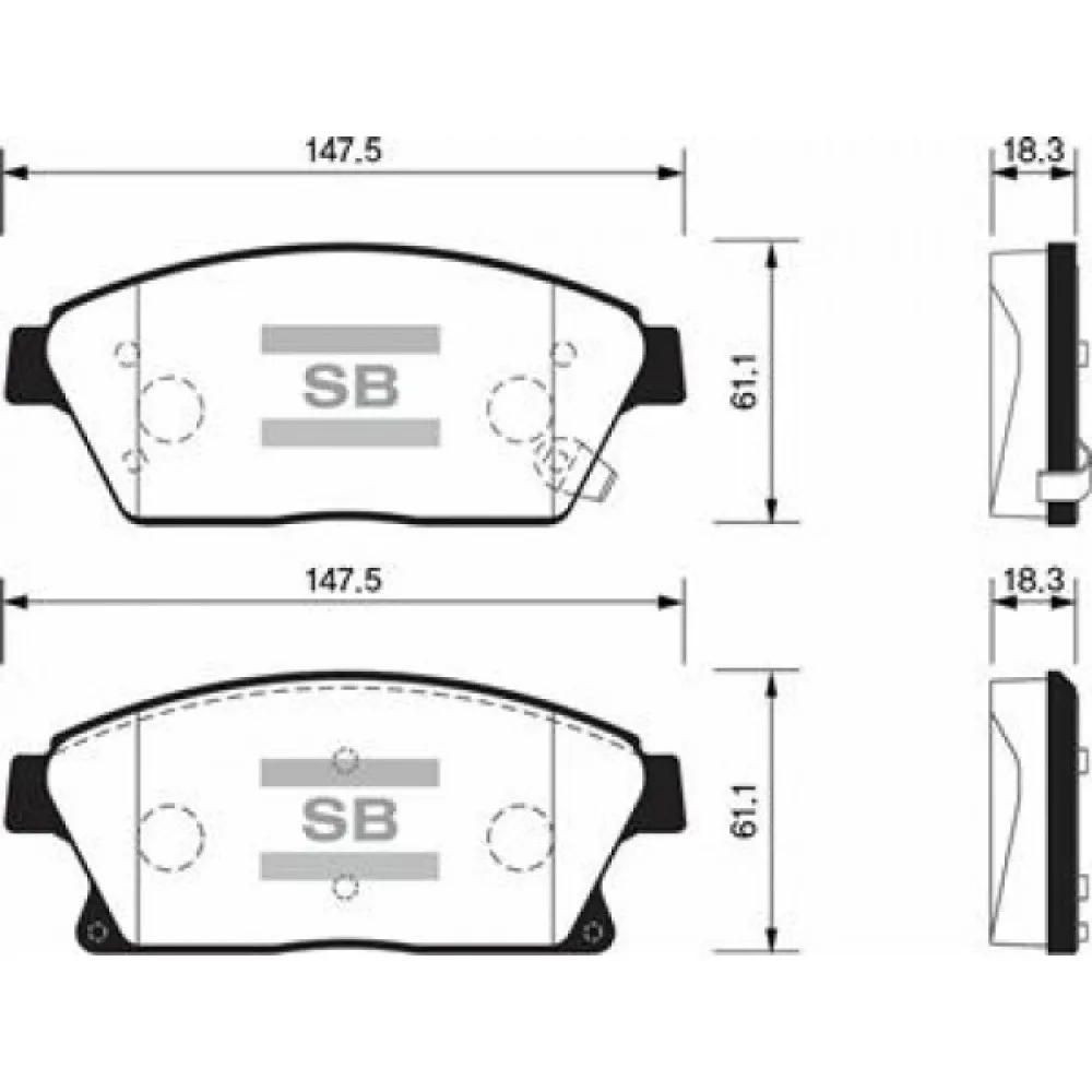 Ön Balata 16 Inc Astra J 1.6-1.7Cdti-2.0Cdti-Mokka 12 Zafira 11 Cruze 1.6-1.8-2.0Cdi 09 Gdb1847