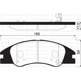 ÖN BALATA KIA CERATO II-SPECTRA FE22-FE24 1.6-1.8-2.0-1.5CRDI 08 GDB3367