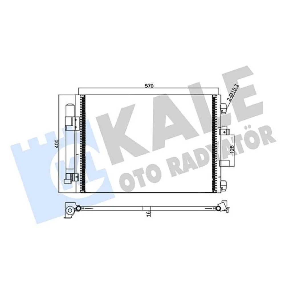 342890 Klima Radyatoru Kondanser Focus Iii 1.0 Ecoboost / 1.6Tdci 11 / Grand C-Max Dxa/cb7. Dxa/ceu 11 591 377 16