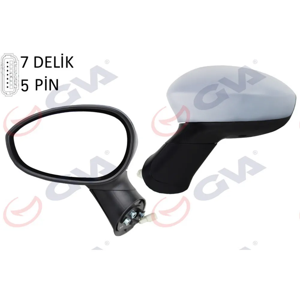 DIŞ DİKİZ AYNASI SOL GRANDE PUNTO 06 LINEA 07 ELEKTRİKLİ ISITMALI ASTARLI SENSÖRLÜ KONVEKS 5 FİŞ VM-6156EHPL
