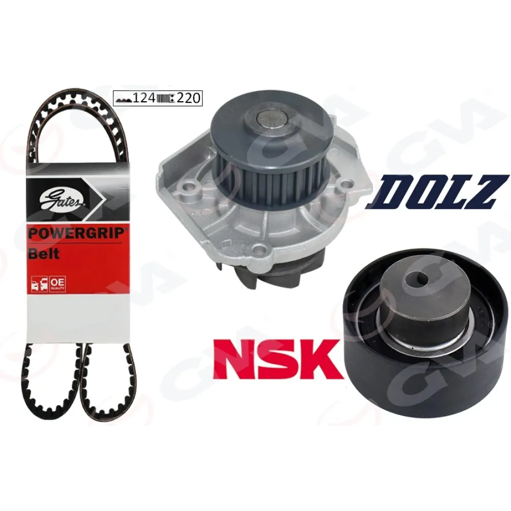 Devirdaimli Eksantrik Gergi Kiti 124X220 Brava 1.2 16V-Bravo I-Ii 1.2 -1.4-Doblo 1.4-Linea-Palio 1.2 Marea