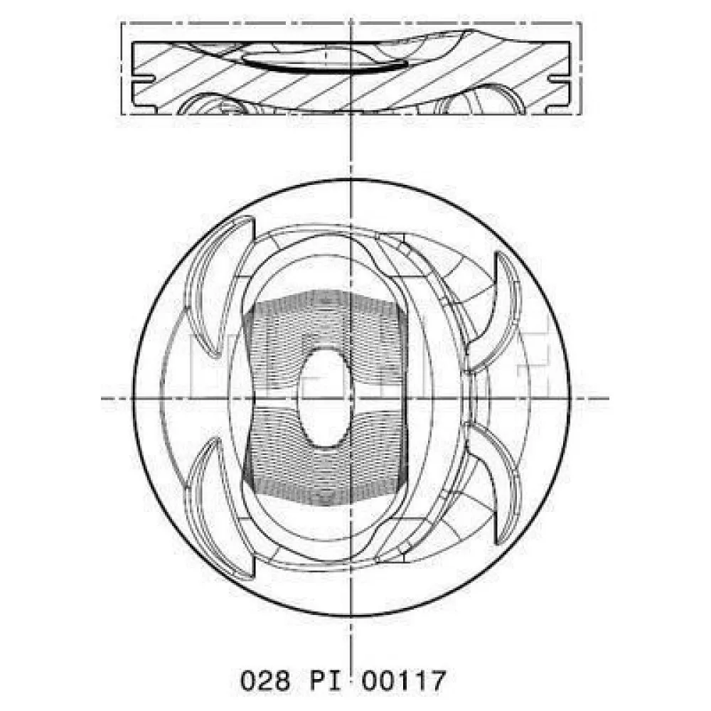 028Pi00117002 Piston Segman 76.51Mm 050 Golf 5-6-Jetta 3-4-Passat-1.4Tsi-Fsi Blg Bmy Cava Ctha 05
