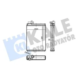 Kalorifer Audi A4-A5-Q5 Kalorifer Al/brz 225X175.6X32