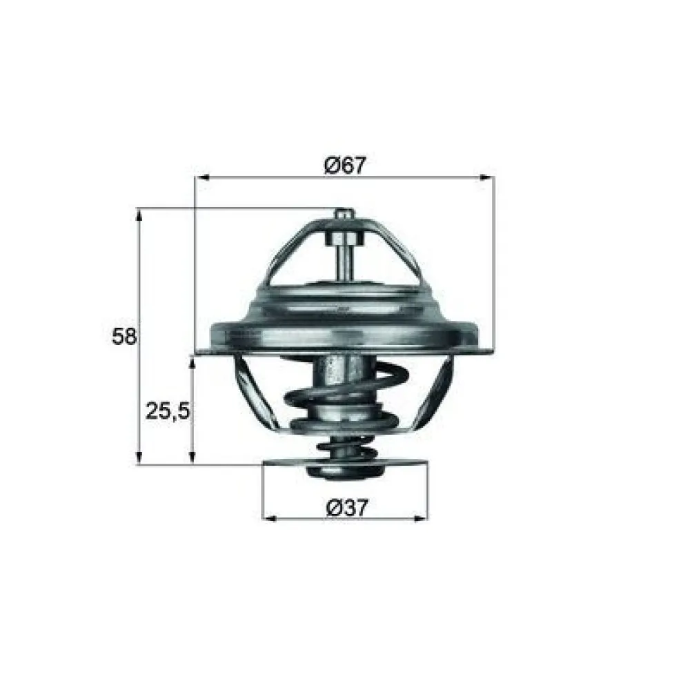 Termostat 80 C Mercedes Om616 W123 W460