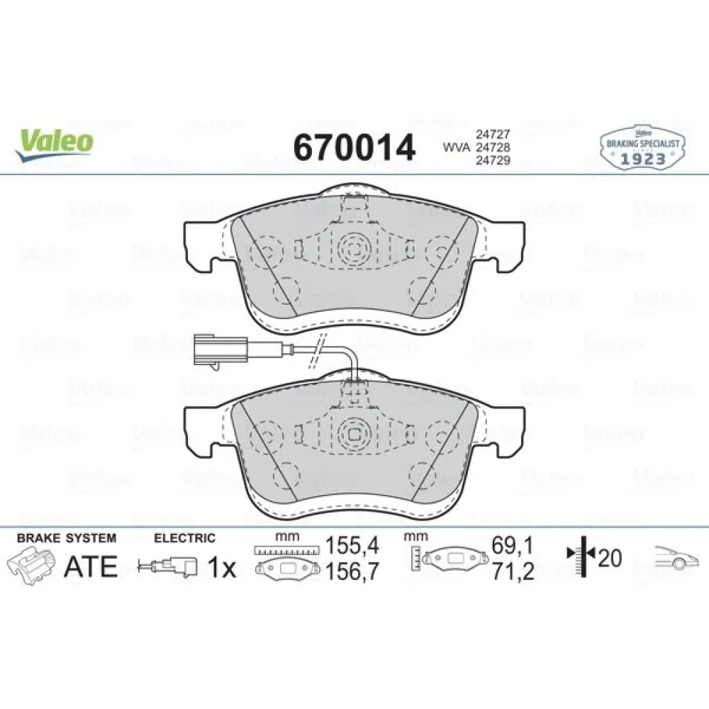 Ön Balata Doblo 1.4 1.3D 1.6D 2.0D 10 Combo 1.4 12 1.3Cdti 12 1.6Cdti 12 2.0Cdti 12