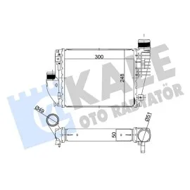 Intercooler Citroen Jumpy-Spacetourer-Opel Zafira-Vivaro C-Traveller-Expert-Toyota Proace Al/brz
