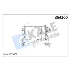 RADYATÖR CORSA C-COMBO-TIGRA 1.0-1.2-1.2 16V-1.4-1.4 16V AC KLİMASIZ MEK 545x359x23 1300236-9201955-25555161-24445162