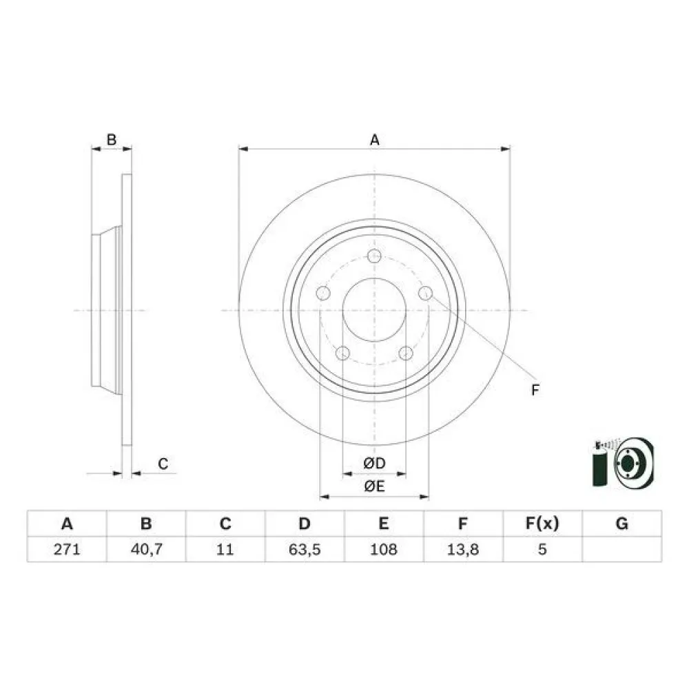 Arka Fren Diski Focus Iv 17