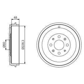 Arka Kampana Corsa D 07 Corsa E 14 Adam 13 Punto-Grande Punto 05 274X228X61X48X4Dl 14 İnç 51901444-51901443-55703043