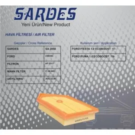 HAVA FİLTRESİ FORD FIESTA VII-PUMA 1.0L 20