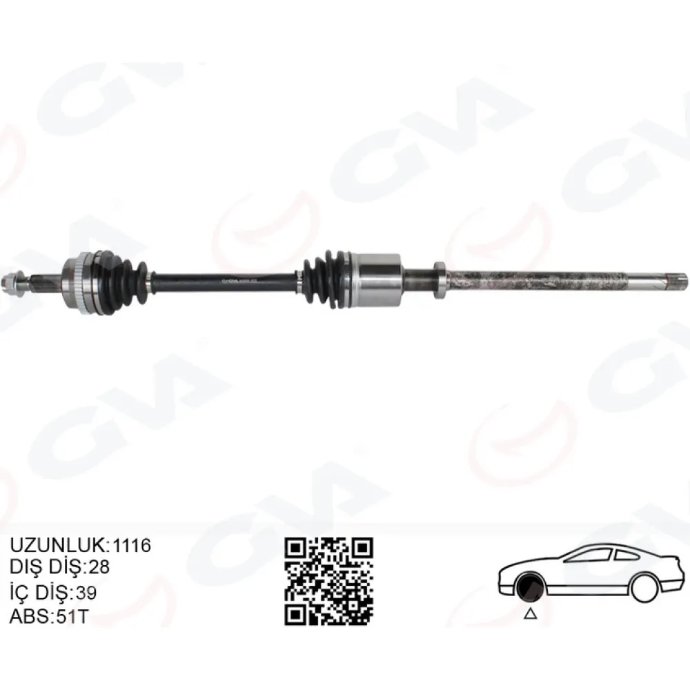Ön Aks Sağ Renault Master Ii Fd 2.5 Dci Absli 51 Dis 28X39 06-10
