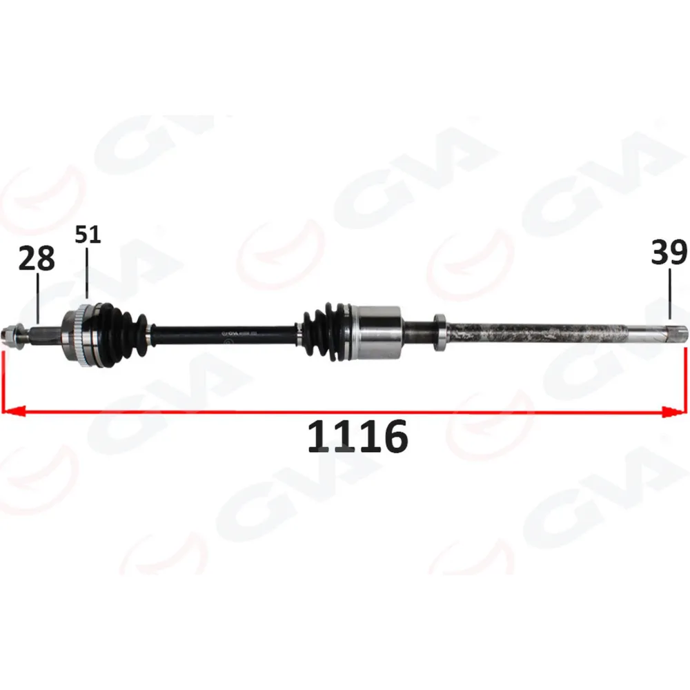 ÖN AKS SAĞ RENAULT MASTER II FD 2.5 DCI ABSLI 51 DIS 28X39 06-10