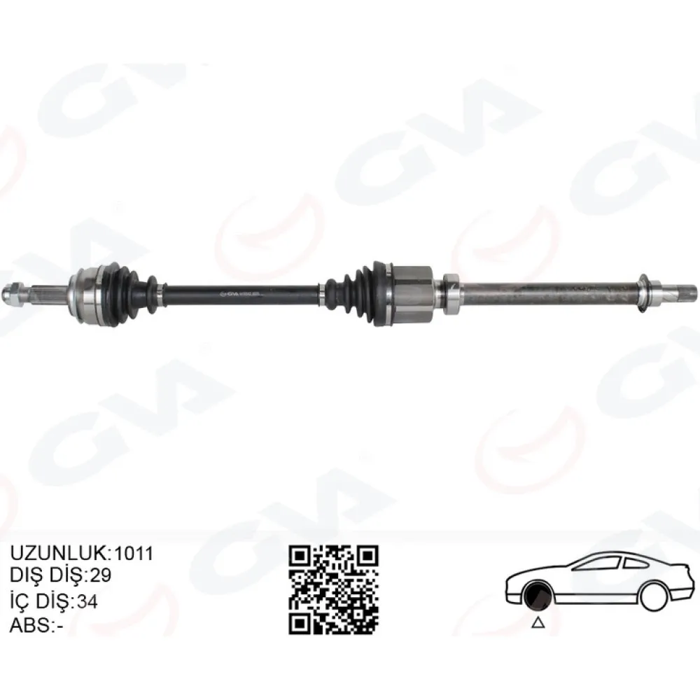 Ön Aks Sağ Renault Kadjar 1.5 Dci A-T 15-