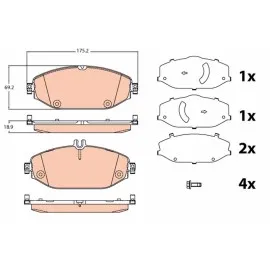 Fren Balatasi Ön Mercedes W205 C205 W213 S213 A238 C238