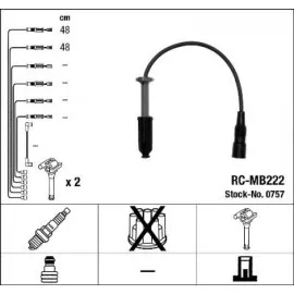 Atesleme Kablosu Seti Mercedes M111 W202 S202 C208 A208 W210 S210 W163 R170
