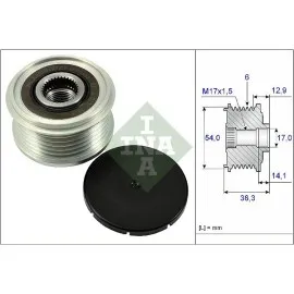 Alternatör Kasnaği 6 Kanal 208 2008 308 T9 301 C3 Iii C3 Picasso C4 Ii Ds4 C4 Cactus C-Elysee Ds3 Eb2