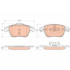 Ön Fren Balatasi Corsa F E 19 Mokka E 20 208 19 2008 19 C4 20 Ds3 18