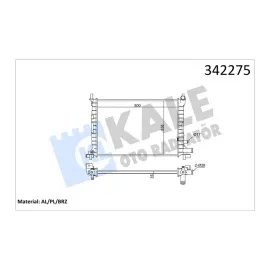 Radyatör Ford Fiesta Box-Fiesta Iv Al-Pl-Brz