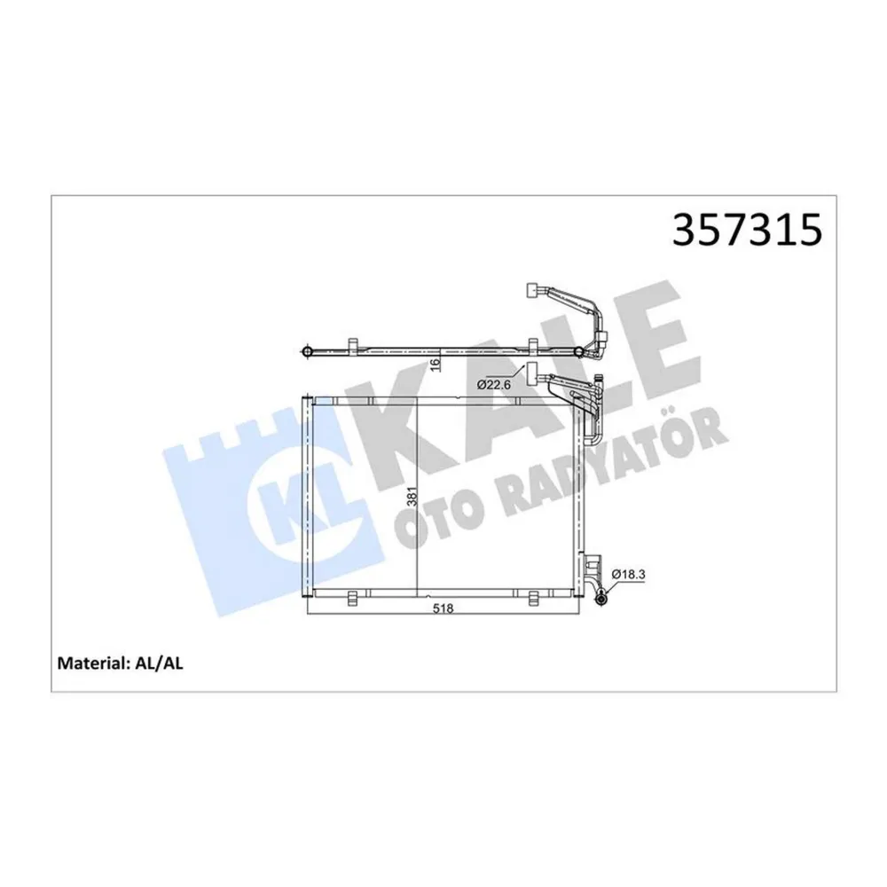 KONDENSER FORD TRANSIT COURIER 1.0 EcoBoost 14--TOURNEO COURIER 1.0 EcoBoost 14-
