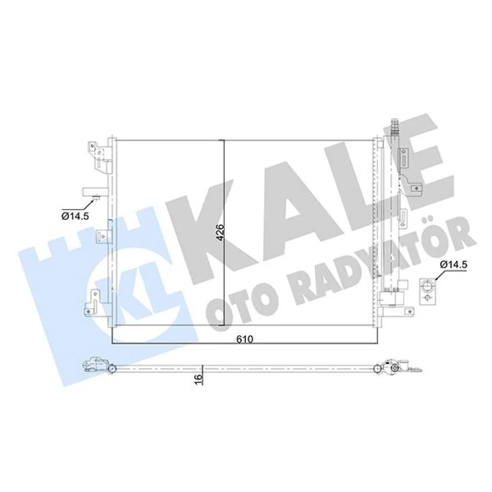 Klima Radyötörü Kondenser Volvo Xc90 I 2.5T T6 3.2 V8 D3 D5 2002-2014