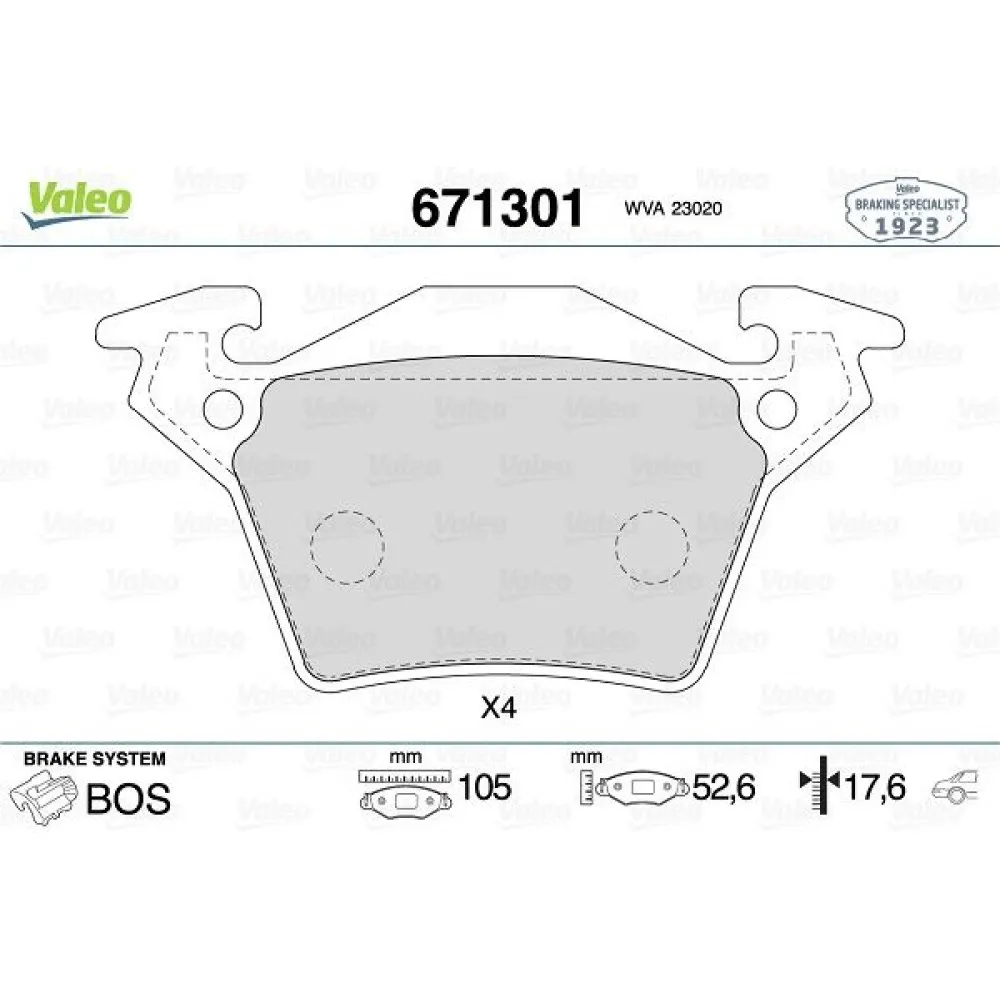 Fren Balatasi Arka Mercedes Vito W638 96 03