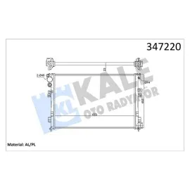 RADYATÖR SCUDO/P806 1.8i-2.0i 8V-2.0i 16V AL/MKNK