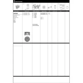 Piston Segman Riken Seg. 0.50 74 050 Üst Ölçü Opel B10Xfl Ecotec Astra Corsa Ascona Manta Kadett 87-73435-050 87-73435-050-8773435050000G