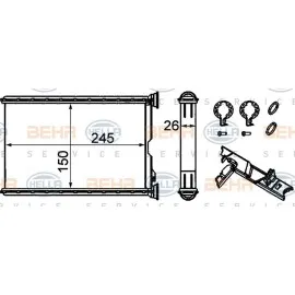 KALORIFER RADYATORU BMW E87 E90 F26 F25 E84 E92 E91 E81