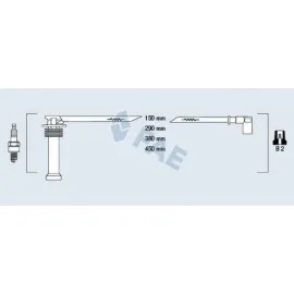 Buji Kablosu Tk Fiesta 96 Focus 98-04 -Fusion 02 Mondeo 07 1.6 Zetec