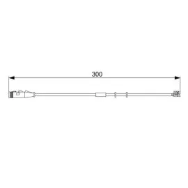 Ön Fren Balata Fişi İkaz Kablosu Astra H-Zafira B 04 Vectra C 1.9-2.0-2.2 Gts 04 300Mm