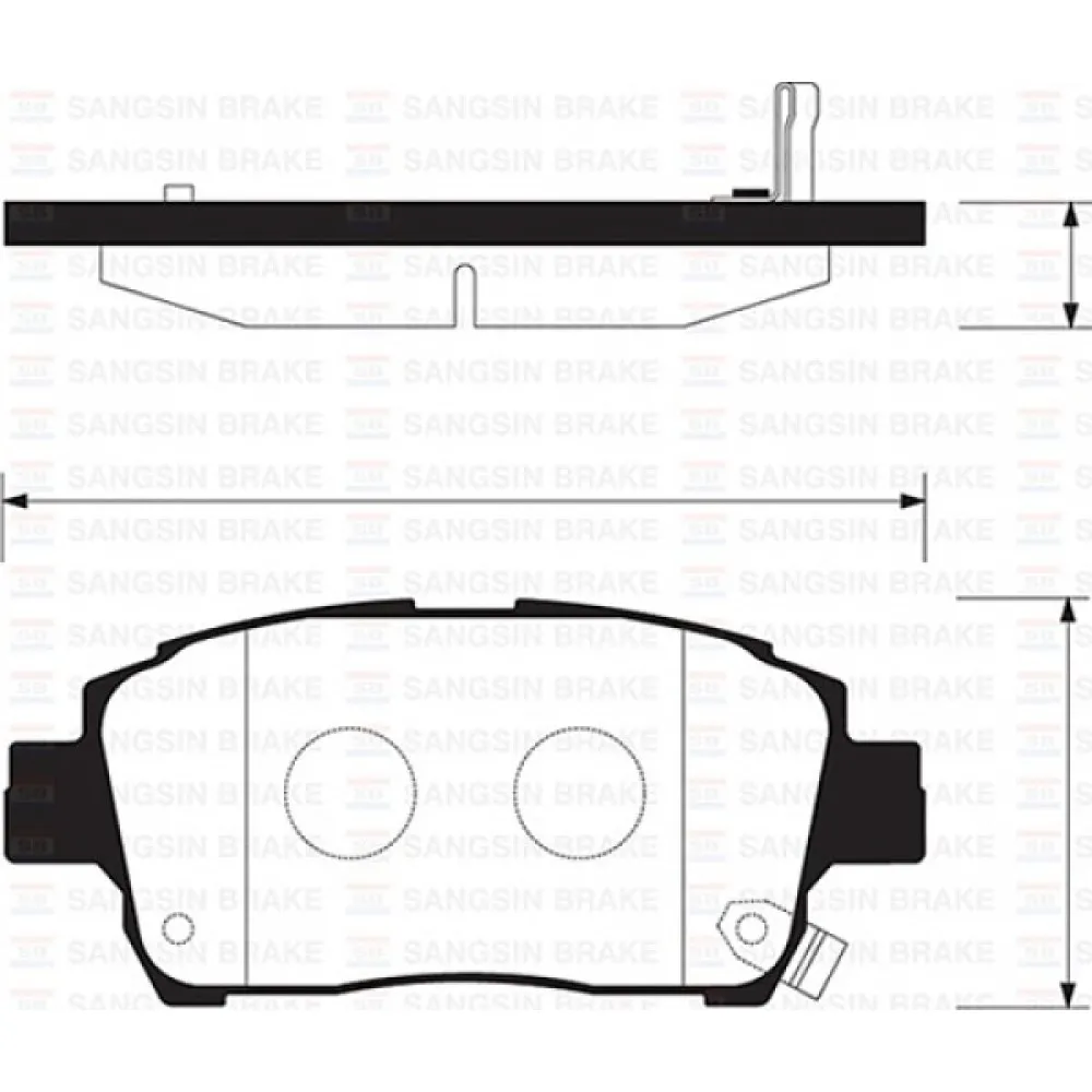 Ön Balata Corolla 1.4-1.6-1.4Vvti-1.6Vvti-1.8 00-07 Yaris 1.3-1.5-1.4D-4D 99-05 Gdb3317
