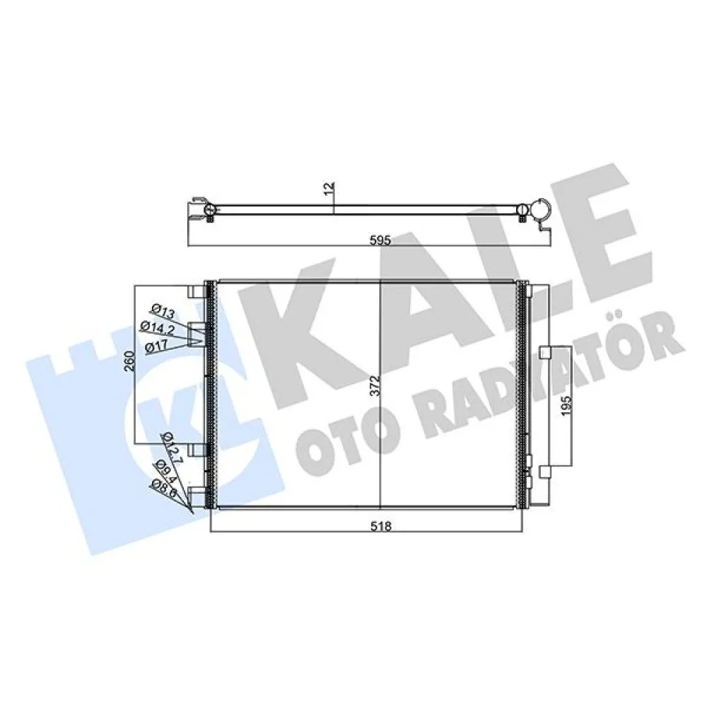 Kondenser Hyundai Accentblue 1.6 Crdi 11-I20-Kia Rio Iii Al/al