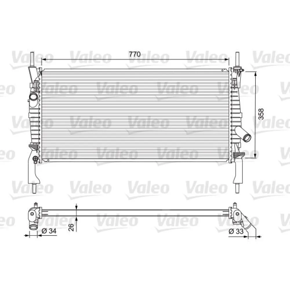 Radyatör Ford Transit Camionnette 2006