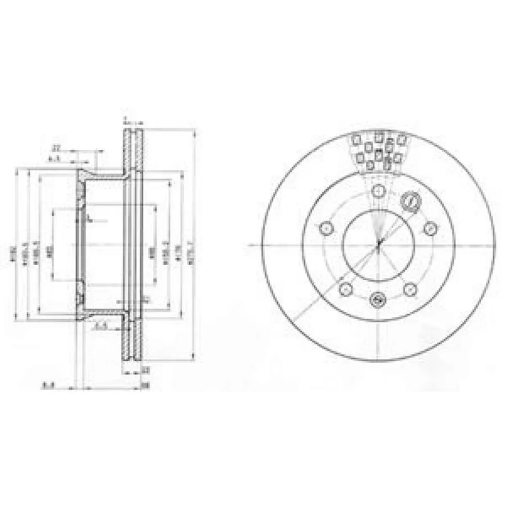 FREN DISKI ON MERCEDES SPRINTER B901 B904 . VW LT 28-35-46