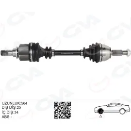 ÖN AKS KOMPLE SOL FORD FIESTA VI 1.0 ECOBOOST 14 B-MAX 14 1.6TI