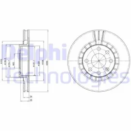 Ön Fren Aynasi Astra F-Vectra A-B-Calibra A-Kadett E-Ascona C-Lanos 97 Cielo 256X24X4Dlxhavali 90487402-93182282-93182304